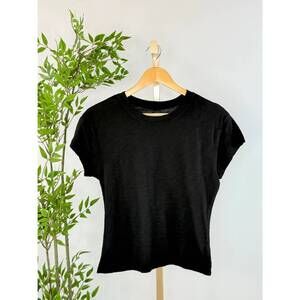 NEW BE COOL women's lumi slub tee in black